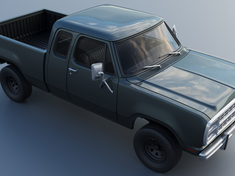 Dodge W150 Club Cab 1979 Modèles 3D en vedette