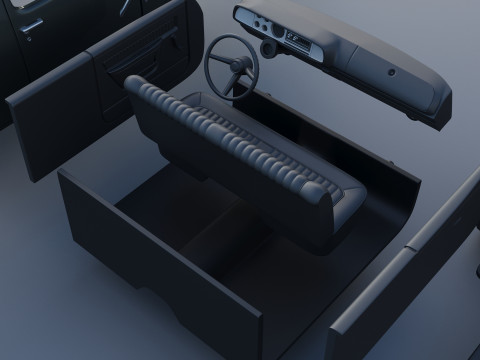 Dodge W150 Club Cab 1979 Modèles 3D en vedette