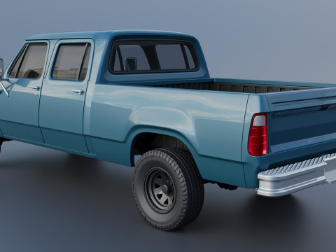Dodge W200 Crew Cab 1979 3D प्रिंट मॉडल