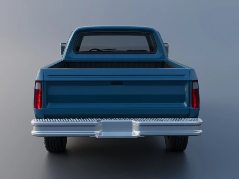 Dodge W200 Crew Cab 1979 3D Print Model