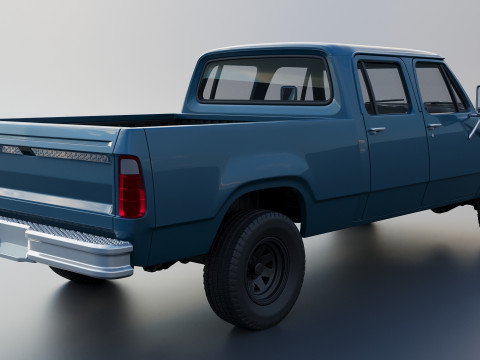 Dodge W200 Crew Cab 1979 3D प्रिंट मॉडल