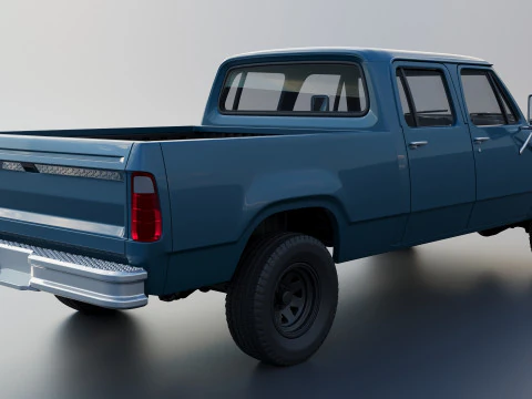 Dodge W200 Crew Cab 1979 3D Print Model