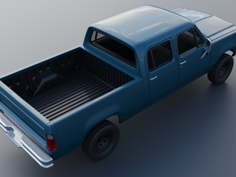Dodge W200 Crew Cab 1979 3D प्रिंट मॉडल