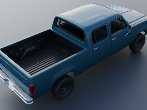 Dodge W200 Crew Cab 1979 3D Print Model