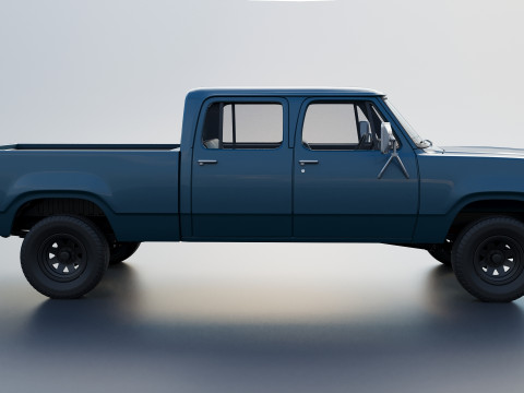 Dodge W200 Crew Cab 1979 3D प्रिंट मॉडल
