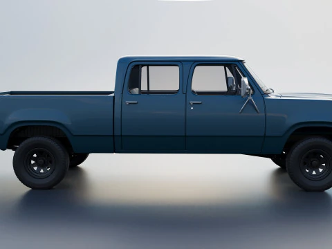 Dodge W200 Crew Cab 1979 3D Print Model