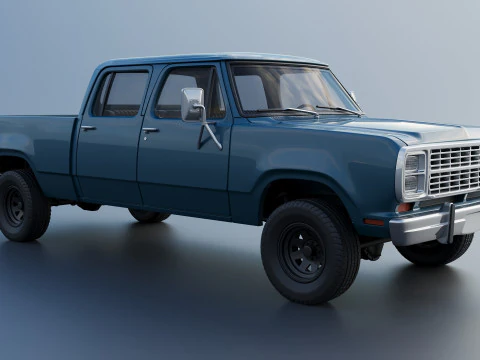 Dodge W200 Crew Cab 1979 3D Print Model