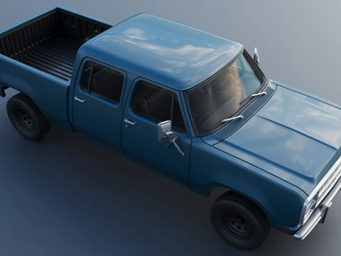 Dodge W200 Crew Cab 1979 3D Print Model