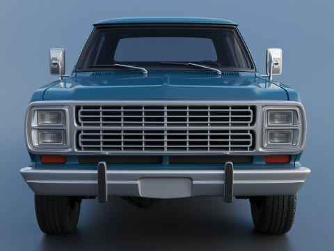 Dodge W200 Crew Cab 1979 3D प्रिंट मॉडल