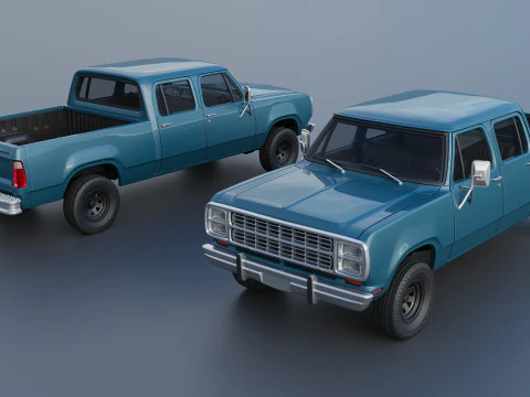 Dodge W200 Crew Cab 1979 3D Print Model