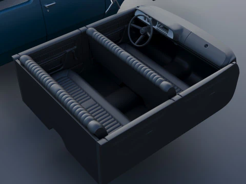 Dodge W200 Crew Cab 1979 3D Print Model