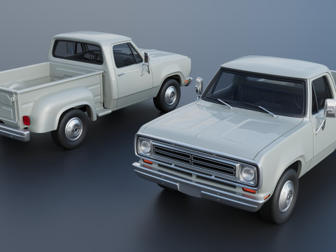 Dodge Pickup D100 1972 Modelo de Impressão 3D
