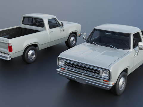 Dodge Pickup D100 1972 Modelo de Impressão 3D