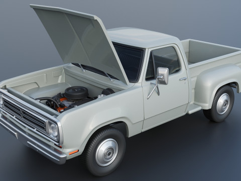 Dodge Pickup D100 1972 Modelo de Impressão 3D