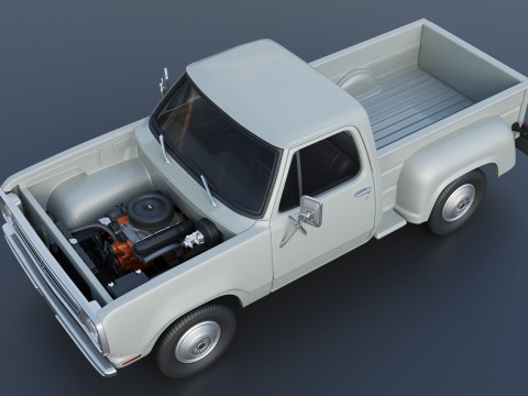 Dodge Pickup D100 1972 Modelo de Impressão 3D
