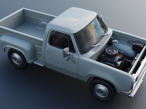 Dodge Pickup D100 1972 Modelo de Impressão 3D