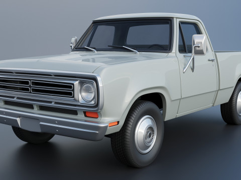 Dodge Pickup D100 1972 Modelo de Impressão 3D