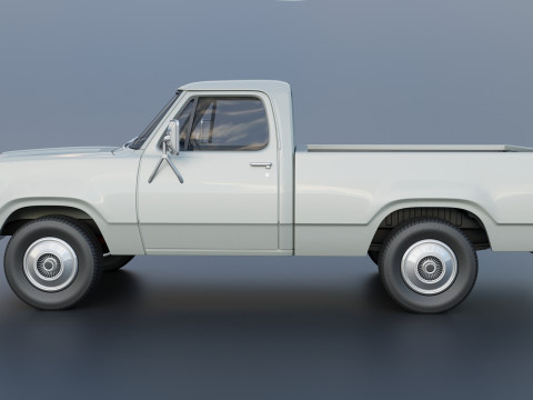 Dodge Pickup D100 1972 Modelo de Impressão 3D