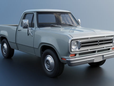 Dodge Pickup D100 1972 Modelo de Impressão 3D