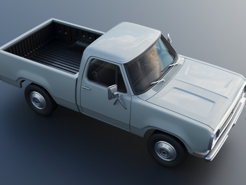 Dodge Pickup D100 1972 Modelo de Impressão 3D