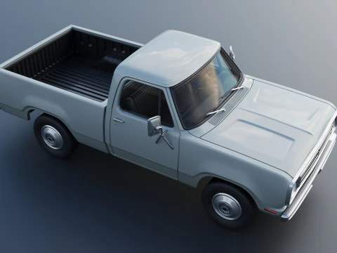 Dodge Pickup D100 1972 3D Print Model