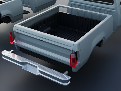 Dodge Pickup D100 1972 Modelo de Impressão 3D