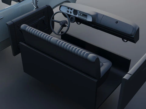 Dodge Pickup D100 1972 3D Print Model