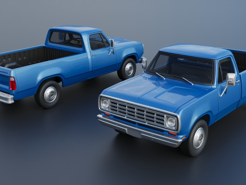 Dodge Pickup D100 1974 Modèles 3D en vedette