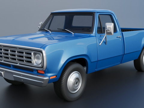 Dodge Pickup D100 1974 Modèles 3D en vedette
