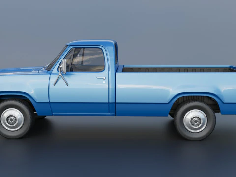 Dodge Pickup D100 1974 3D Print Model