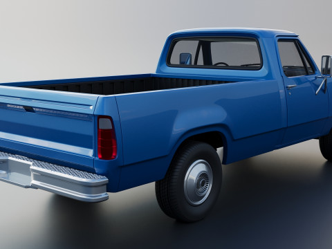 Dodge Pickup D100 1974 Modèles 3D en vedette