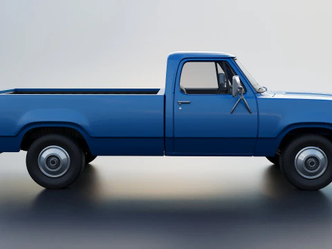 Dodge Pickup D100 1974 3D Print Model