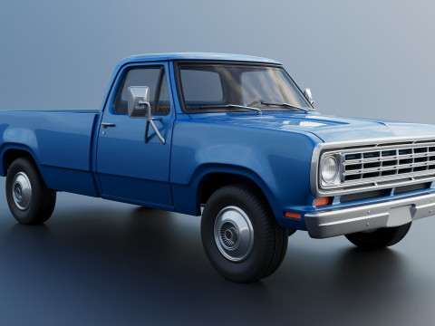 Dodge Pickup D100 1974 Modèles 3D en vedette
