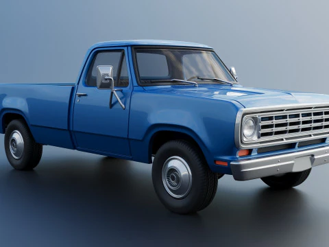 Dodge Pickup D100 1974 3D Print Model