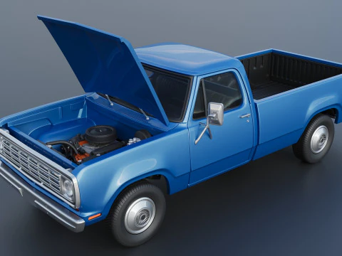 Dodge Pickup D100 1974 3D Print Model