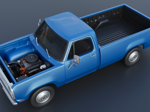 Dodge Pickup D100 1974 Modèles 3D en vedette