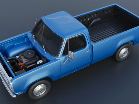 Dodge Pickup D100 1974 3D Print Model