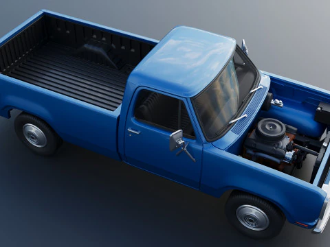 Dodge Pickup D100 1974 3D Print Model