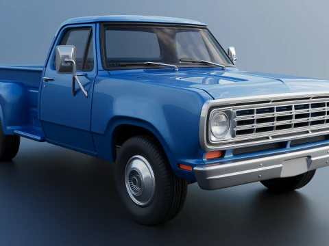 Dodge Pickup D100 1974 3D Print Model