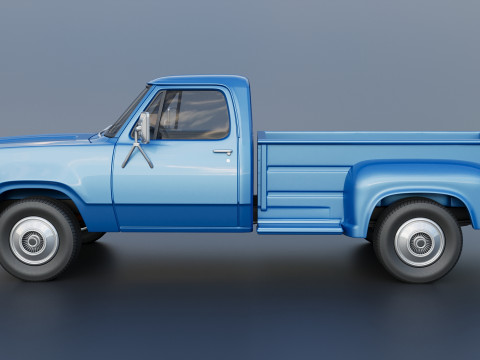 Dodge Pickup D100 1974 Modèles 3D en vedette