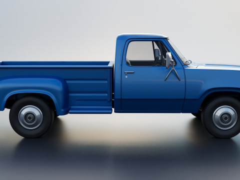 Dodge Pickup D100 1974 Modèles 3D en vedette