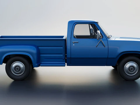 Dodge Pickup D100 1974 3D Print Model