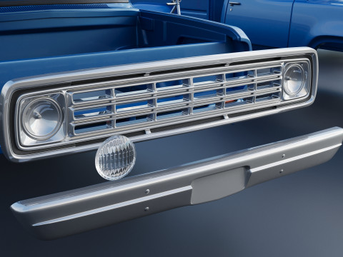 Dodge Pickup D100 1974 Modèles 3D en vedette