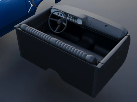 Dodge Pickup D100 1974 3D Print Model