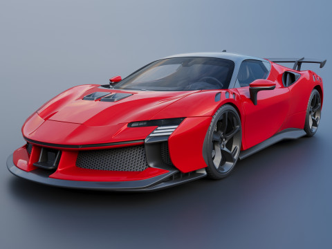Ferrari SF90 XX 3D Print Model
