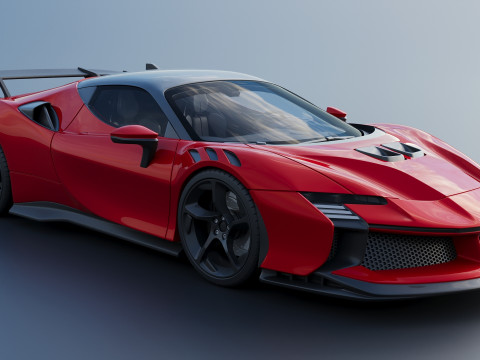 Ferrari SF90 XX 3D Print Model