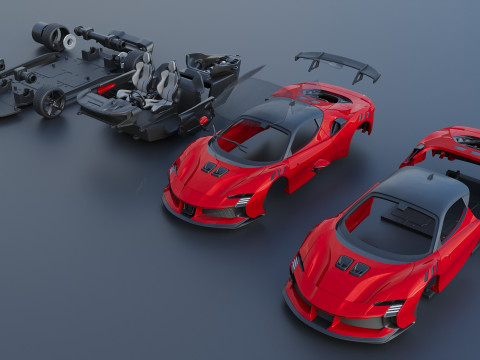 Ferrari SF90 XX 3D Print Model