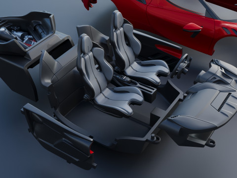 Ferrari SF90 XX 3D Print Model