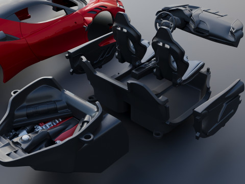 Ferrari SF90 XX 3D Print Model