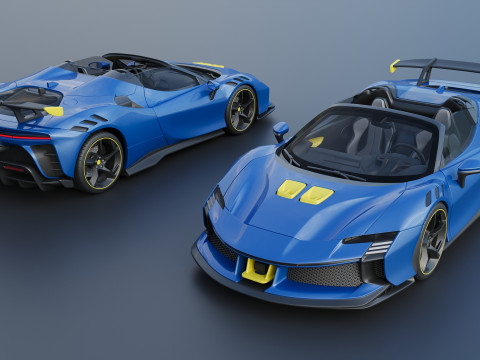 Ferrari SF90 XX Spider Model Cetak 3D